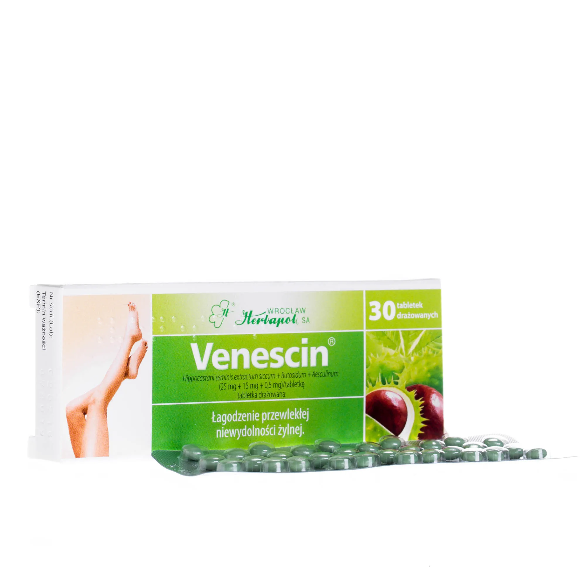 Venescin, 30 tabletek drażowanych