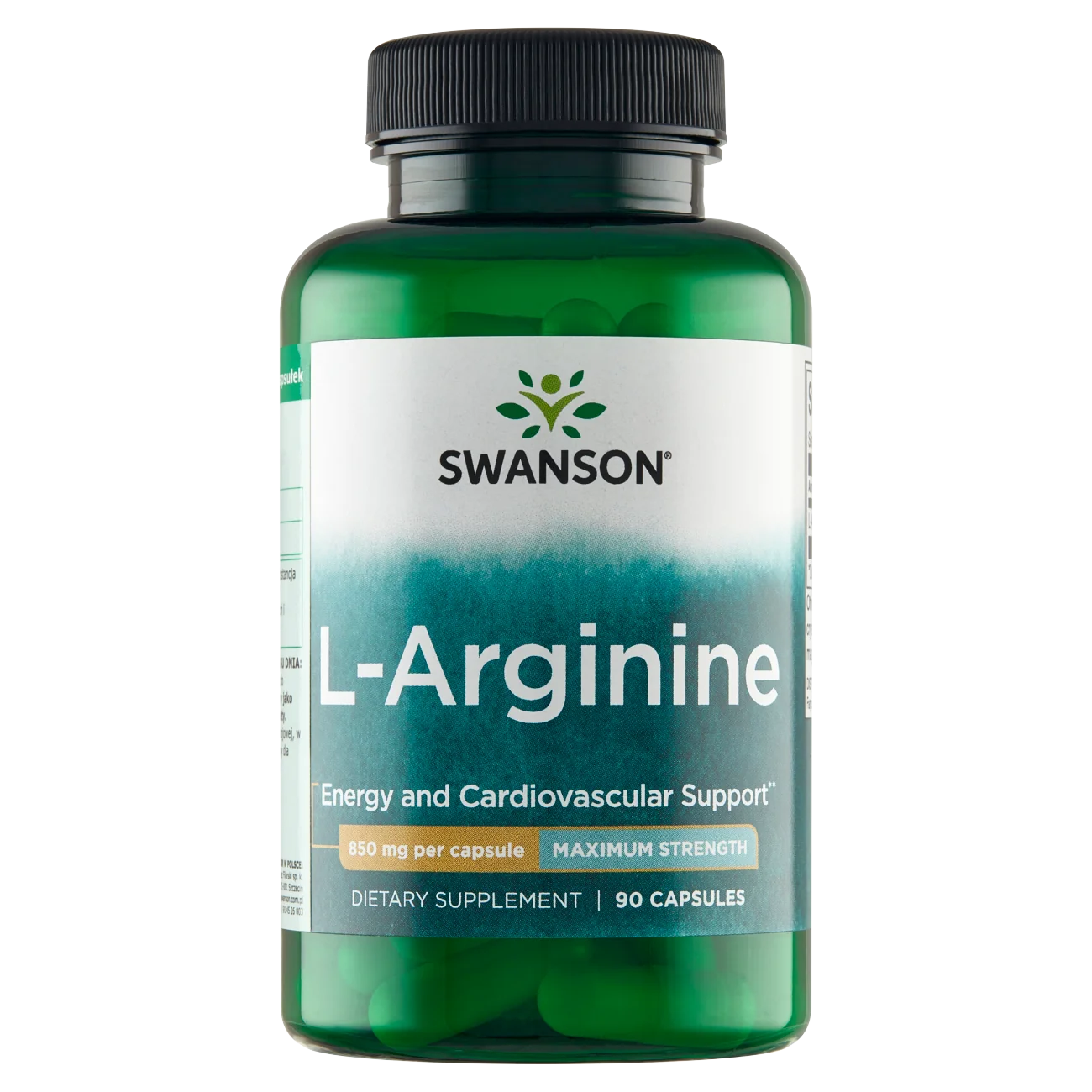 Swanson L-arginina Forte 850 mg 90 kapsułek