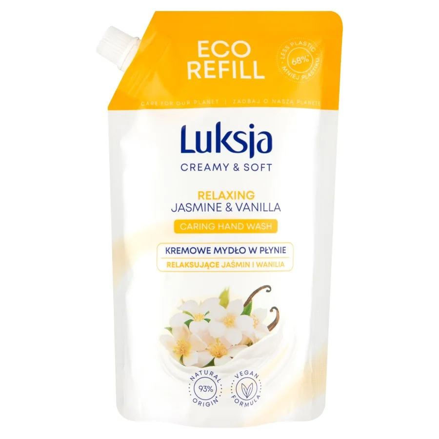 Luksja Creamy & Soft kremowe mydło w płynie Jaśmin i Wanilia, 400 ml