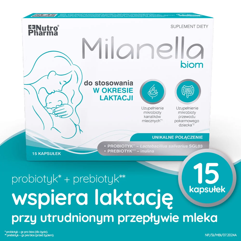 Milanella Biom suplement diety, 15 kapsułek