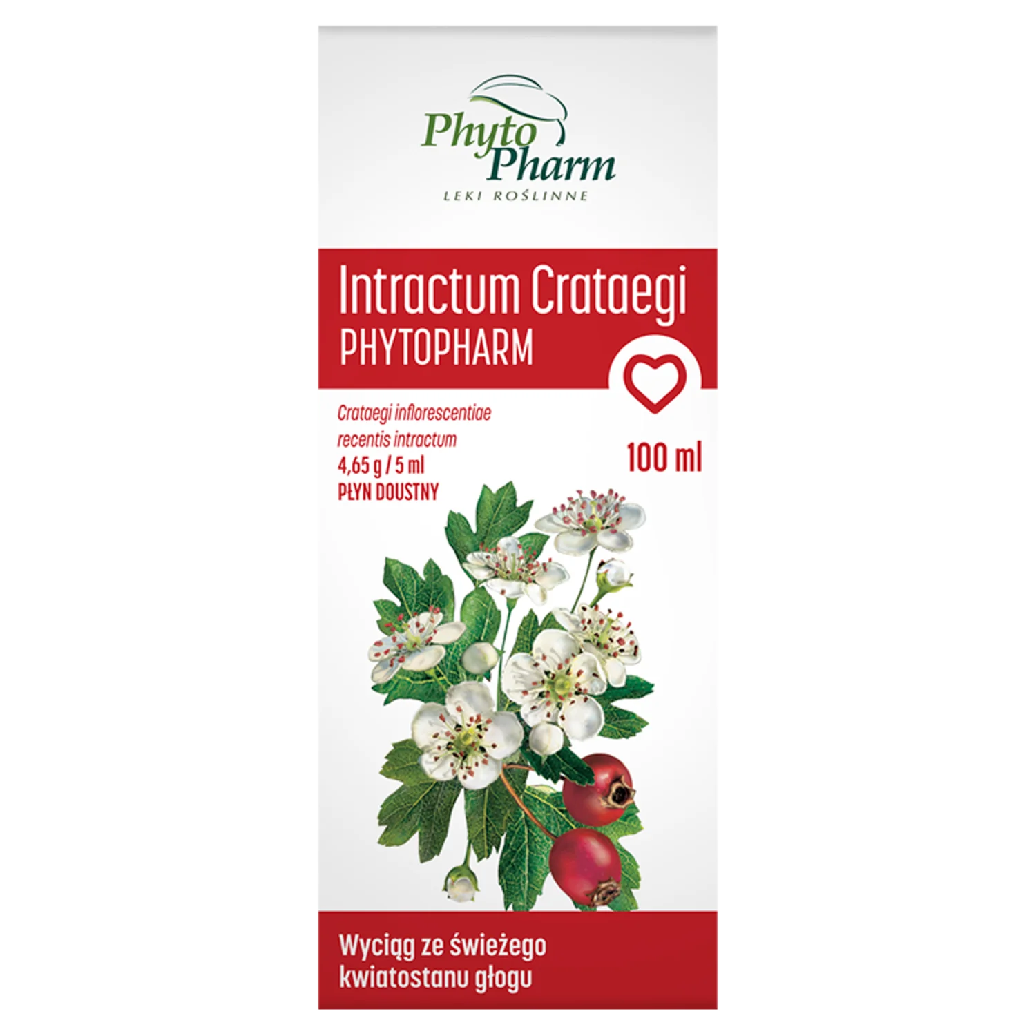 Intractum Crataegi Phytopharm 4,65g/5ml płyn doustny, 100 ml