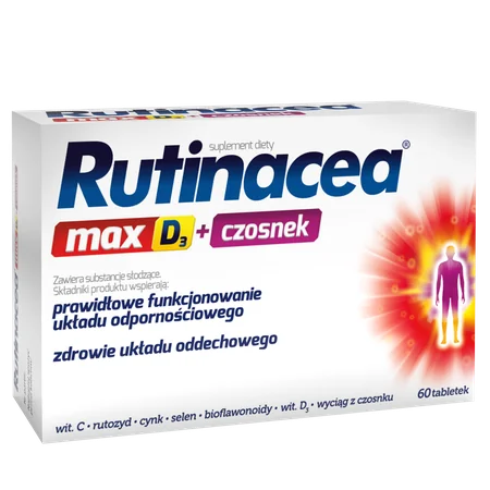 Rutinacea Max D3 + czosnek 60 tabletek