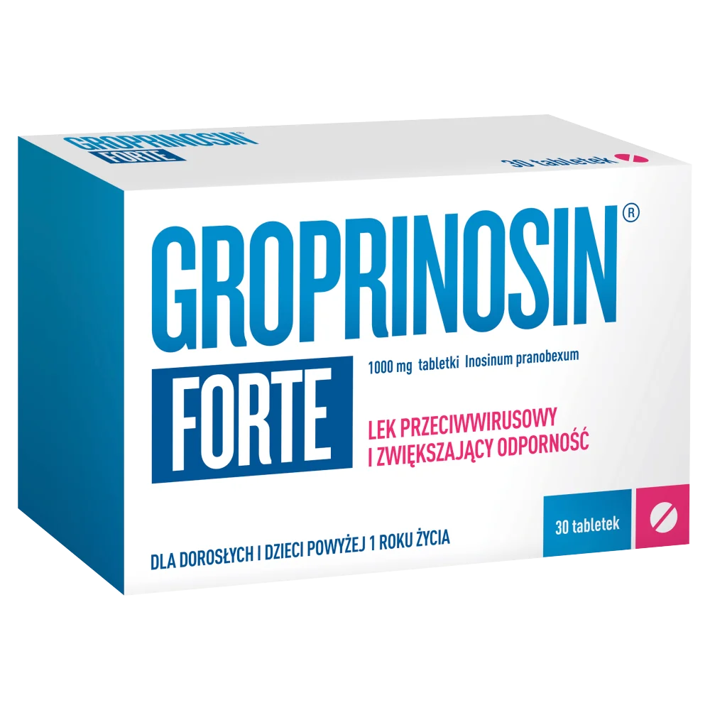 Groprinosin Forte 1000mg, 30 tabletek