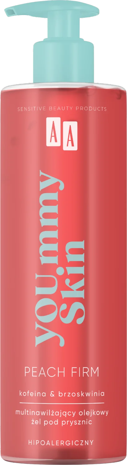 AA YOU.mmy Skin multinawilżający olejkowy żel pod prysznic, Peach Firm, 400 ml