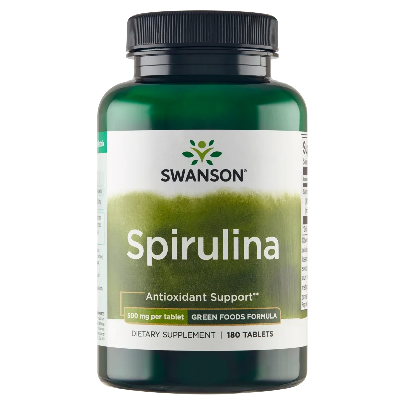 Swanson Spirulina 500 mg suplement diety, 180 tabletek