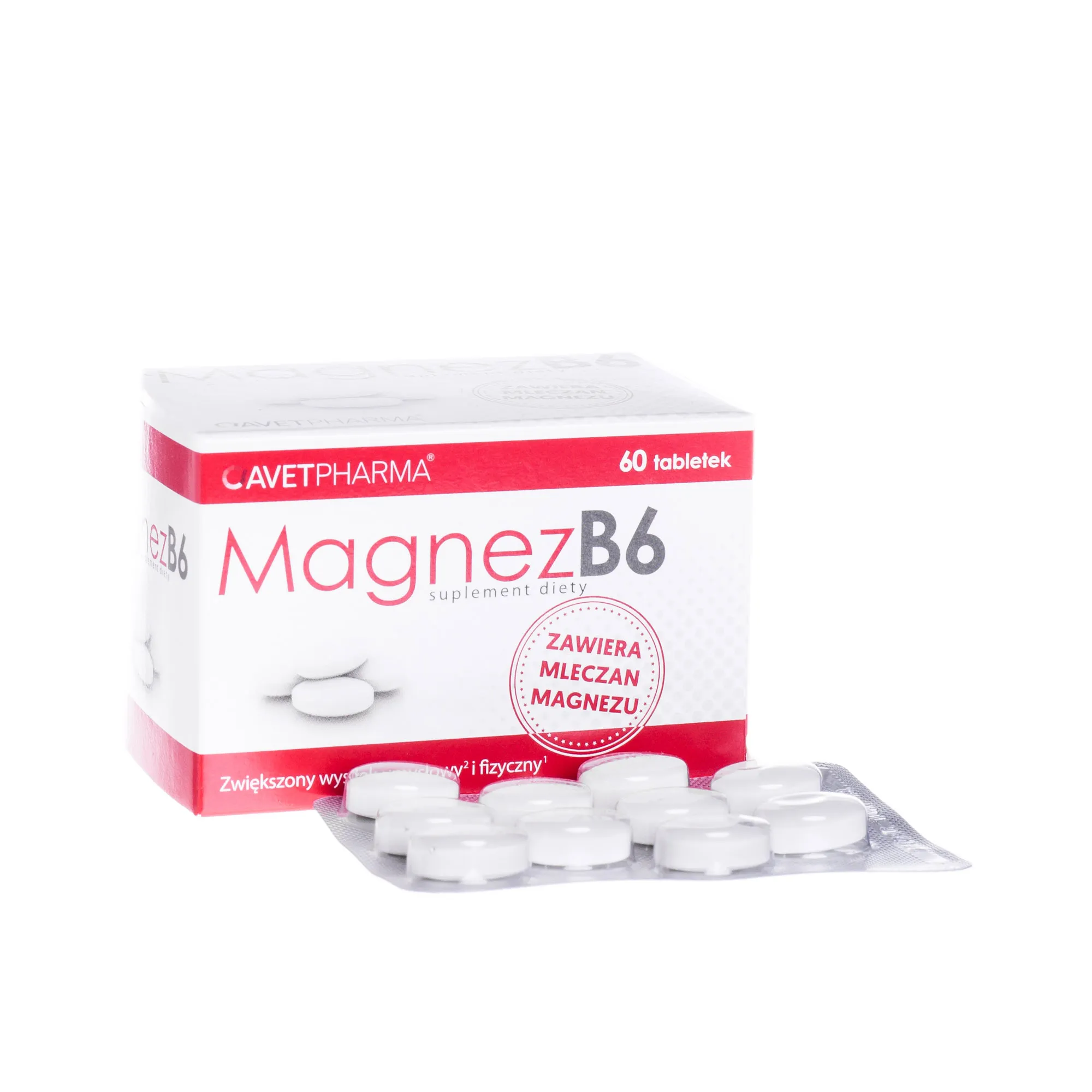 Magnez B6, suplement diety, 60 tabletek