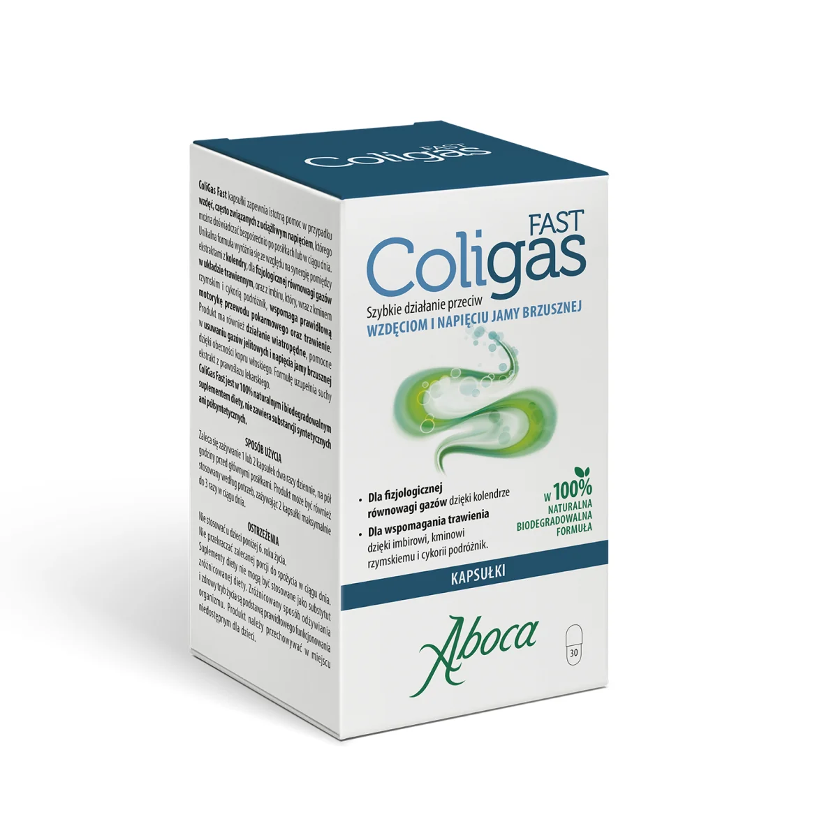 Coligas Fast suplement diety, 30 kapsułek