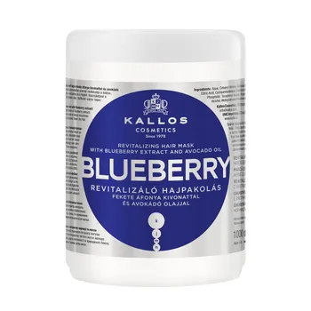 Kallos, maska do włosów z ekstraktem jagód i olejem avokado, Blueberry, 1000 ml 