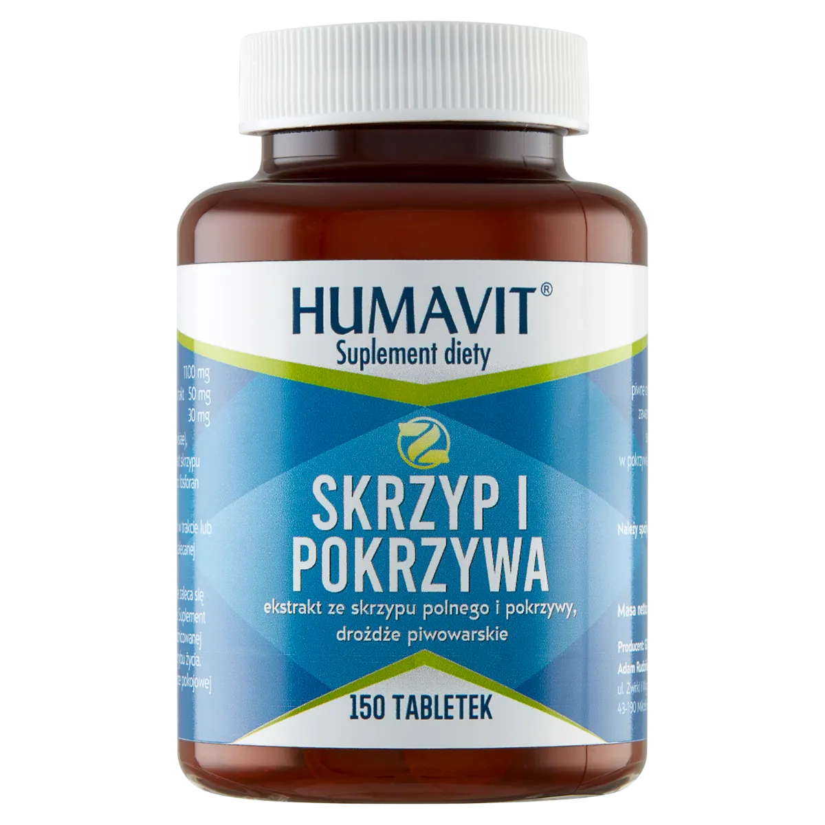 Humavit Z, skrzyp i pokrzywa, suplement diety, 150 tabletek 