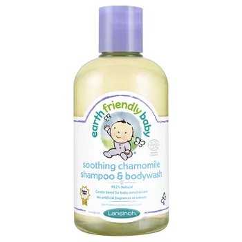 Lansinoh Earth Friendly Baby, kojący szampon i płyn do mycia ciała, organiczny rumianek, 250 ml 