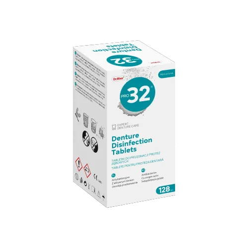 Pro32 Dr.Max, tabletki czyszczące do protez, 128 tabletek