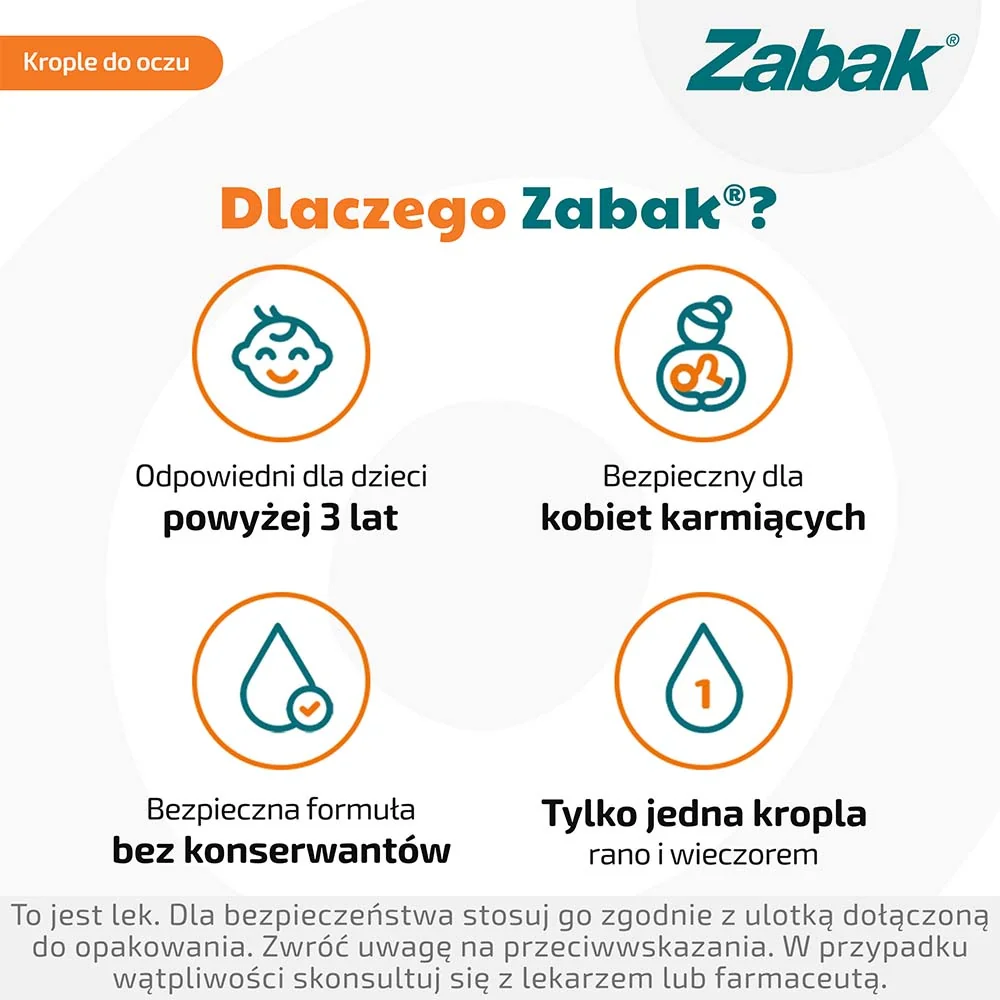 Zabak 0,25 mg/ml, krople do oczu, 5 ml
