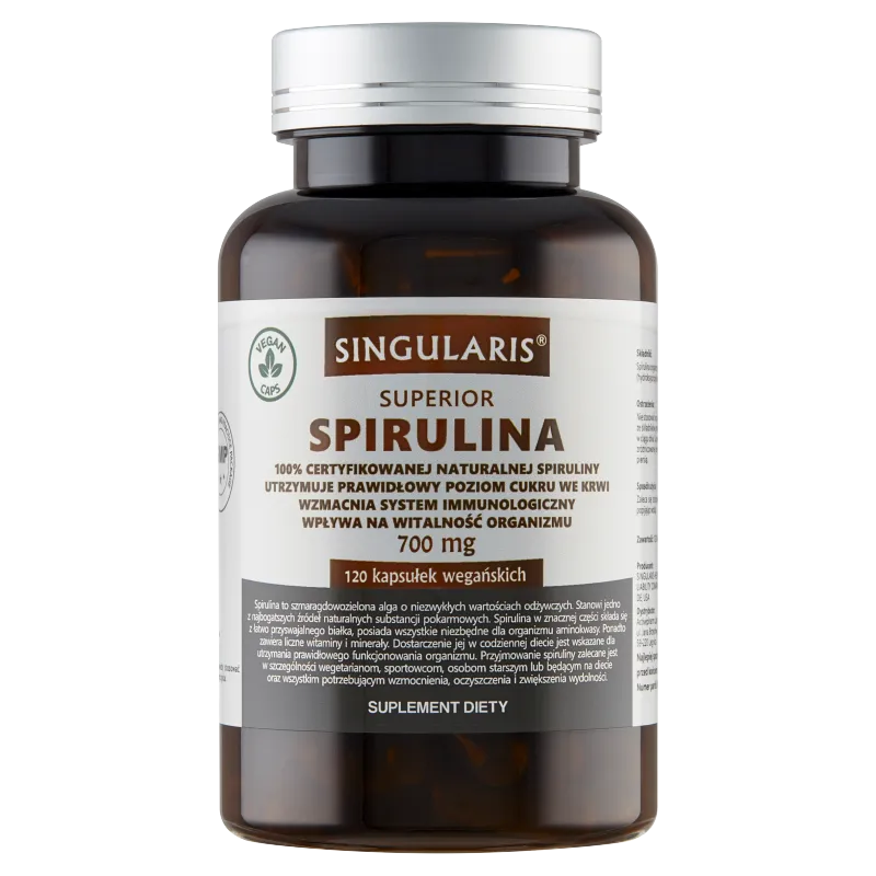 Singularis Superior Spirulina, suplement diety, 120 kapsułek