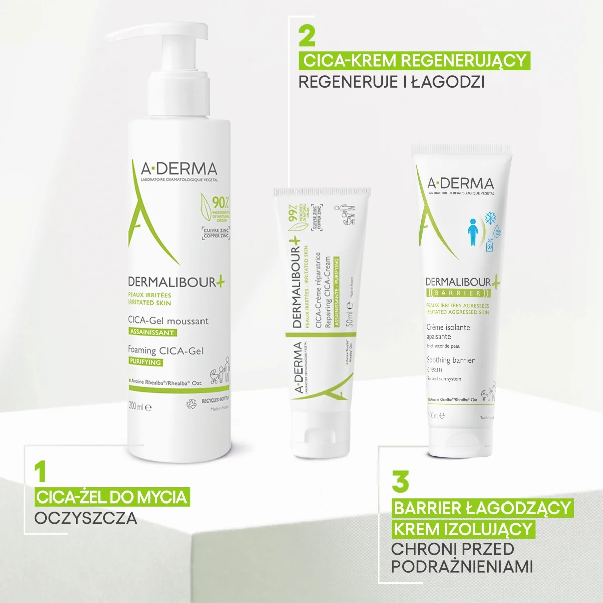 A-Derma Dermalibour + Cica krem regenerujący, 100 ml