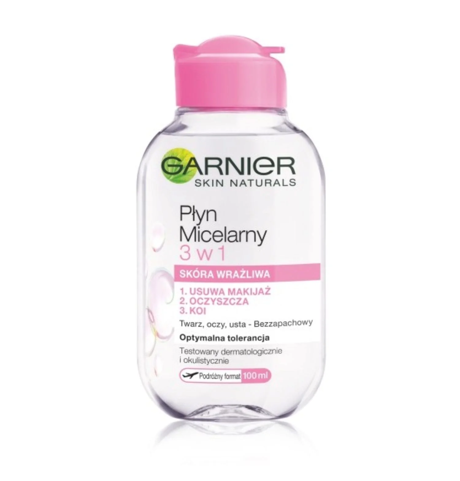 Garnier Skin Naturals płyn micelarny 3 w 1  do skóry wrażliwej, 100 ml