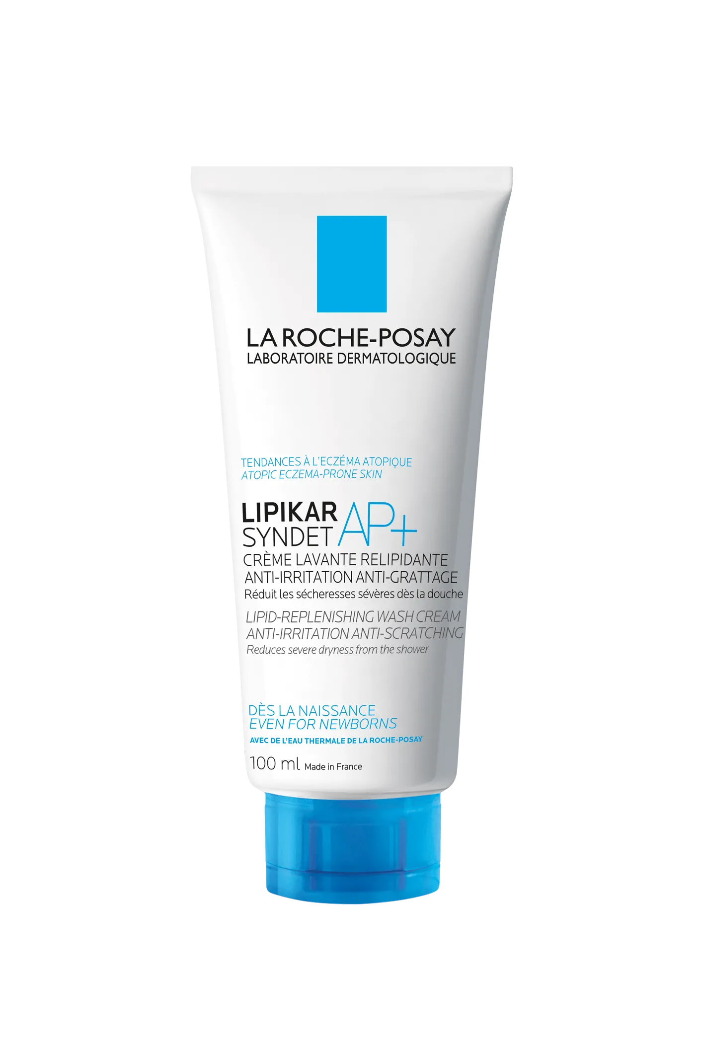 La Roche-Posay Lipikar Syndet AP+, kremowy żel myjący uzupełniający poziom lipidów, 100 ml