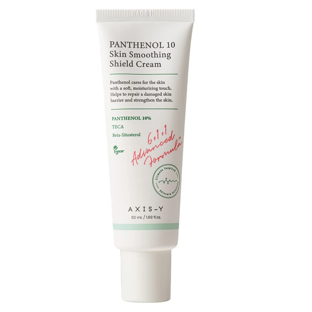 AXIS-Y Panthenol 10 Skin Smoothing Shield Cream regenerujący krem do twarzy z pantenolem 10%, 50 ml