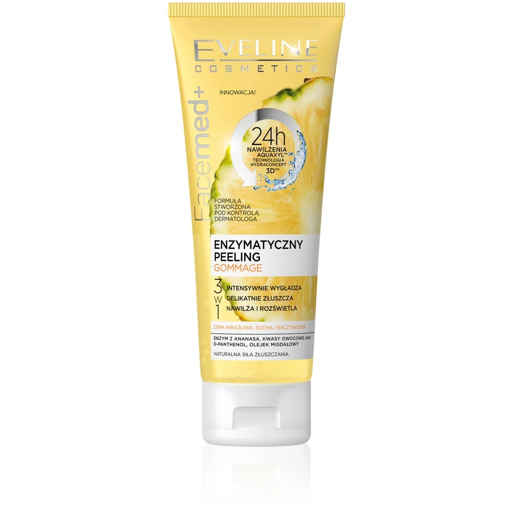 Eveline Cosmetics Facemed+ enzymatyczny peeling gommage ananas, 75 ml