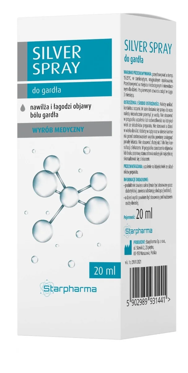 Silver Spray do gardła, 20 ml