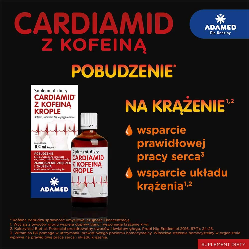 Cardiamed Inj Cardiamid z kofeiną, 100 ml - skład, cena, ulotka, przeciwwskazania ...
