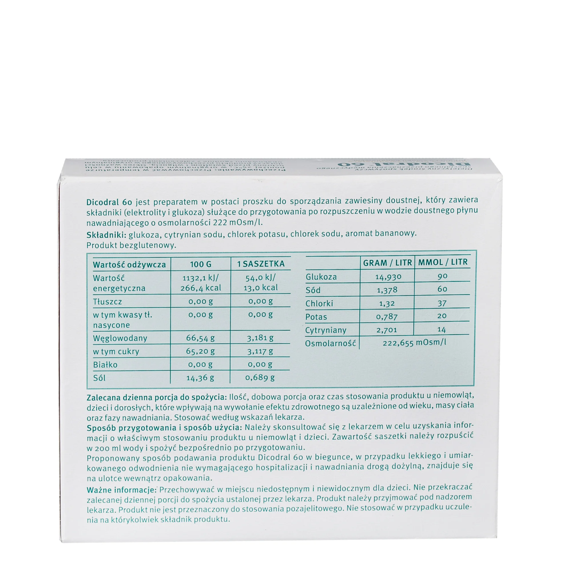 Dicodral 60 suplement diety, 12 saszetek