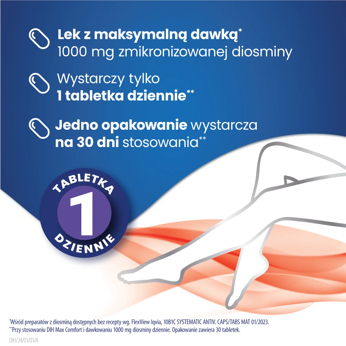 DIH Max Comfort 30 tabletek powlekanych