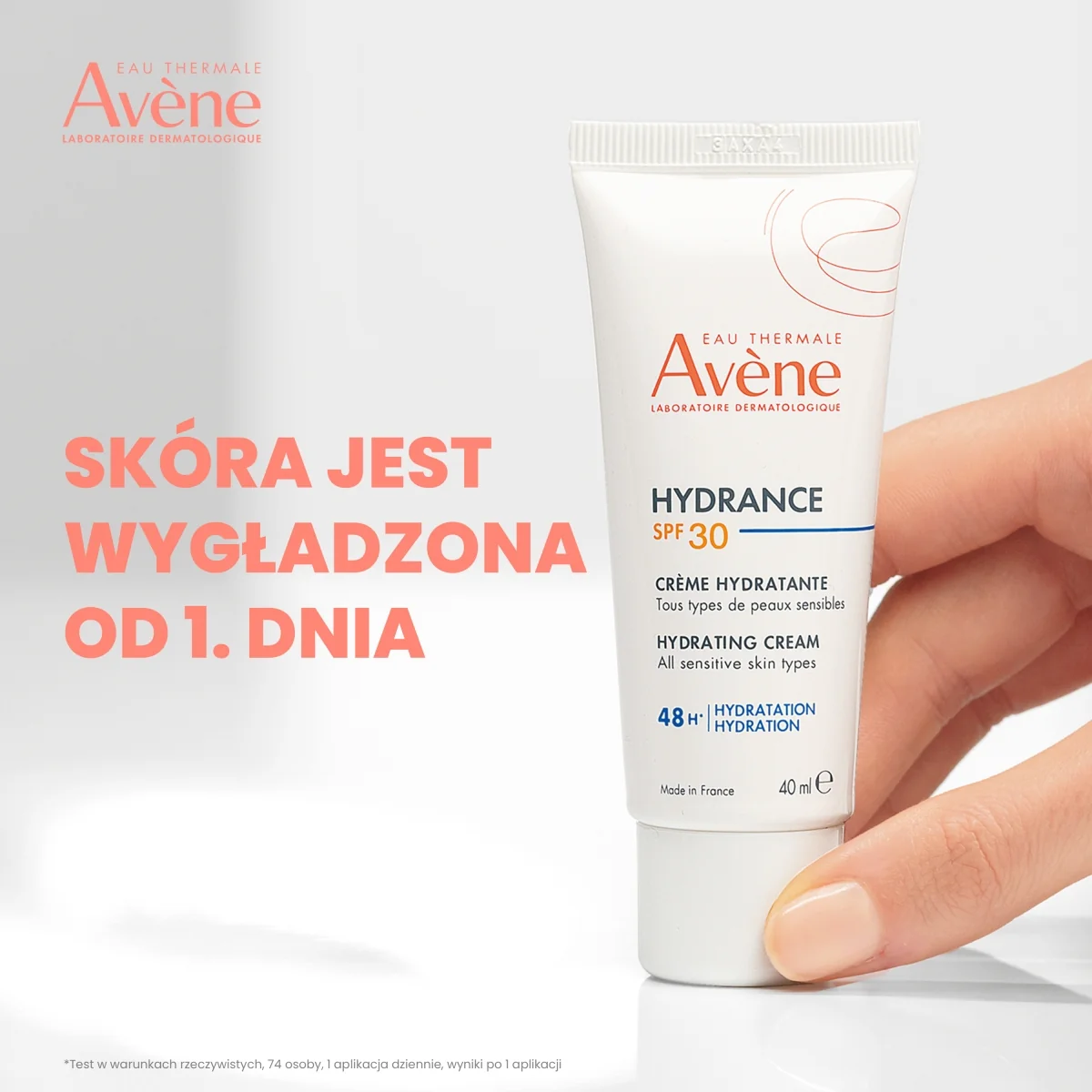 Avène Hydrance lekki krem nawilżający UV SPF 30, 40 ml