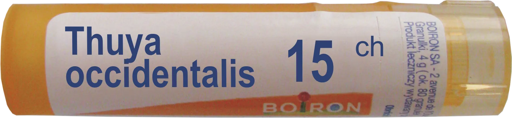 Boiron Thuya occidentalis 15 CH, granulki, 4 g