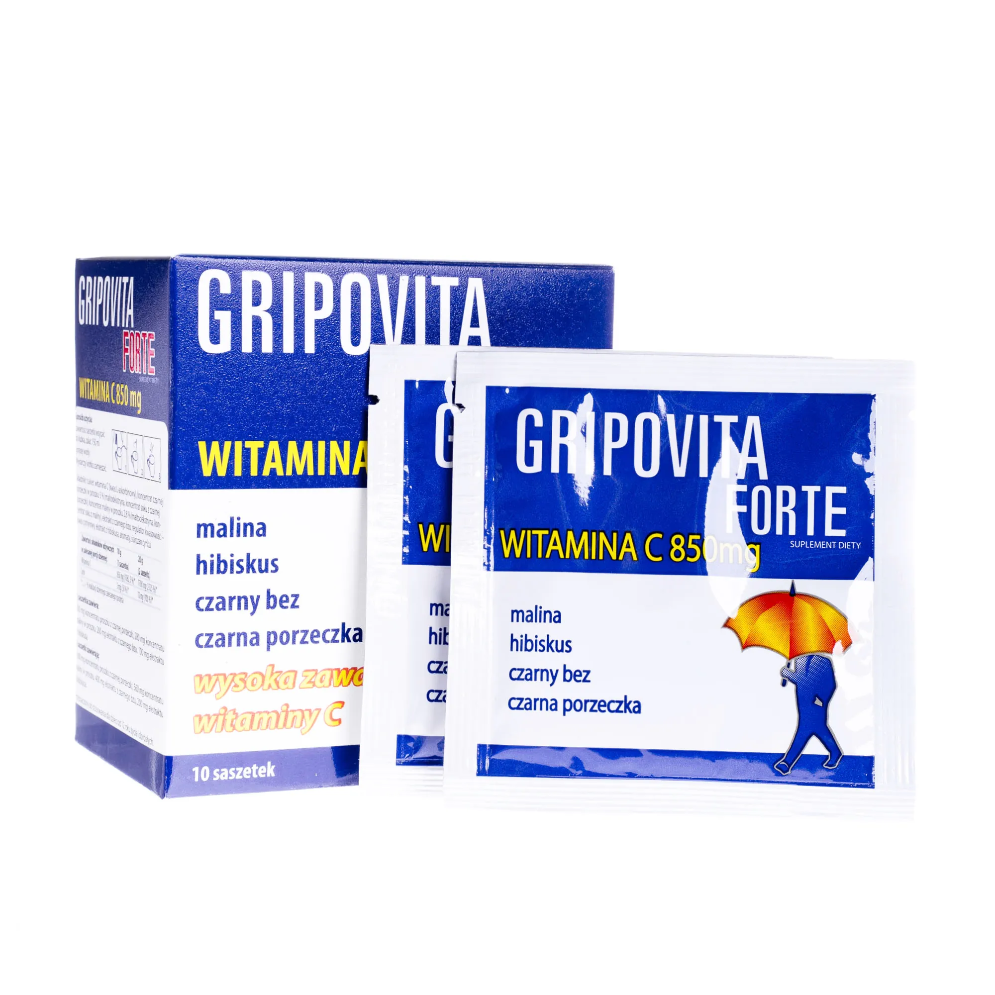 Gripovita Forte, suplement diety, 10 saszetek