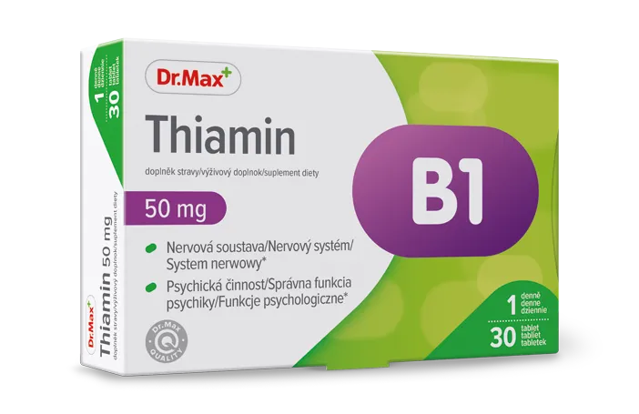 Thiamin 50 mg Dr.Max, suplement diety, 30 tabletek