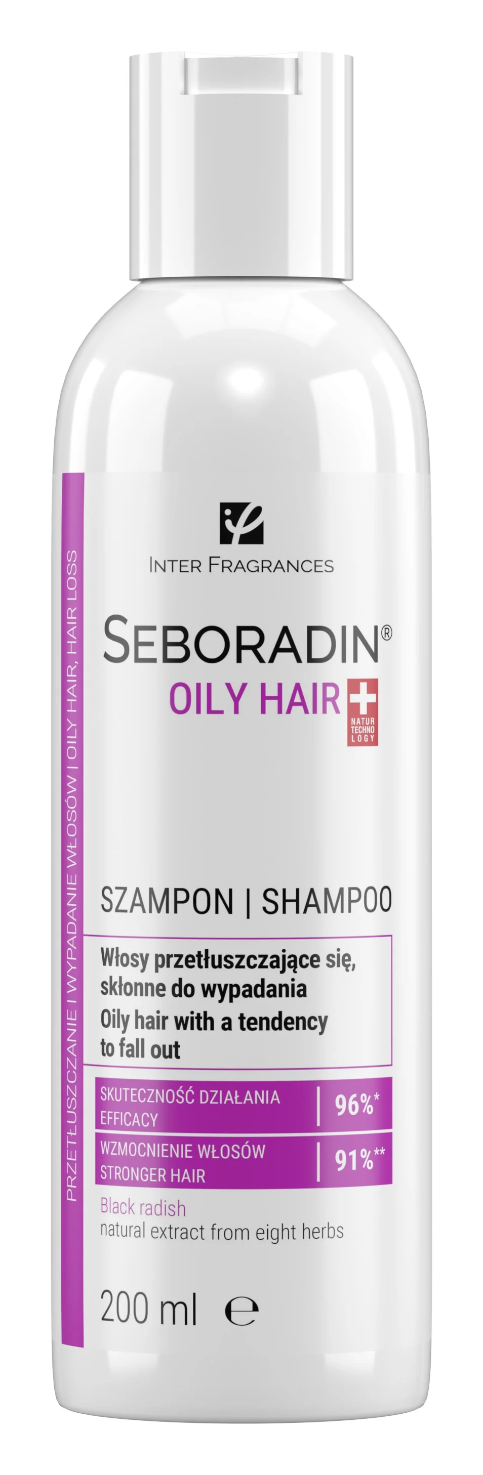 Seboradin Niger szampon do włosów przetłuszczających się i skłonnych do wypadania, 200 ml