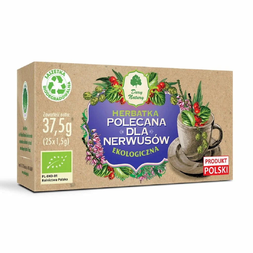 Dary Natury Herbatka Polecana Dla Nerwusów herbatka ekologiczna, 25 x 1,5 g
