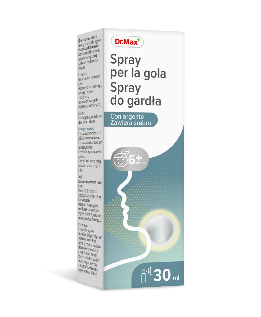 Spray do gardła ze srebrem Dr. Max 30ml