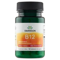 Swanson Witamina B12 Lozenges, suplement diety, 100 tabletek