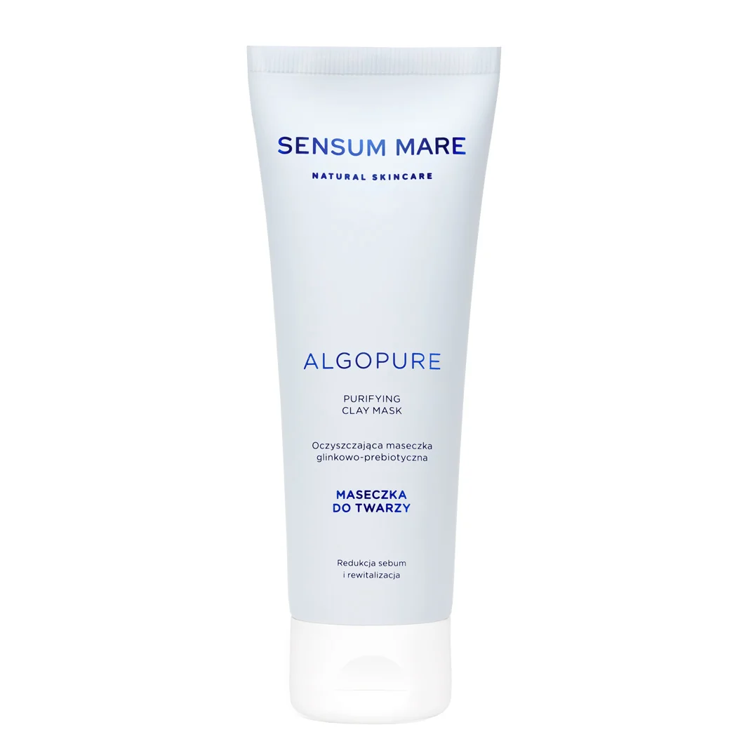 Sensum Mare Algopure oczyszczająca maseczka glinkowo-prebiotyczna do twarzy, 70 ml