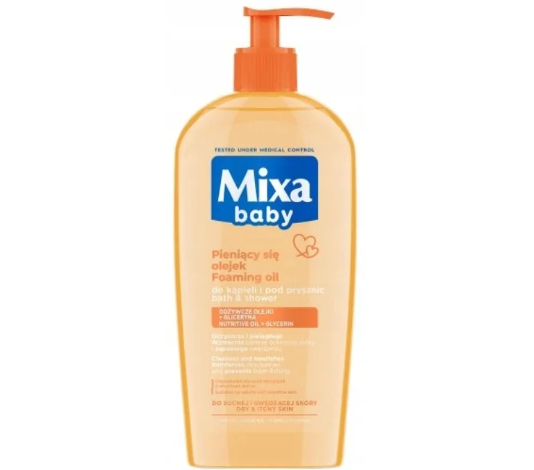 Mixa Baby delikatny płyn do kąpieli i mycia z olejkiem, 400 ml