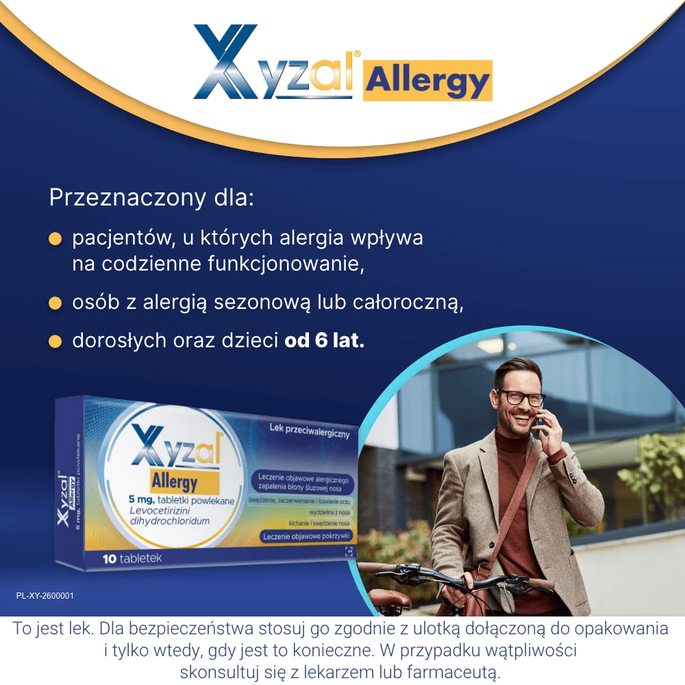 Xyzal Allergy 5 mg 10 tabletek powlekanych