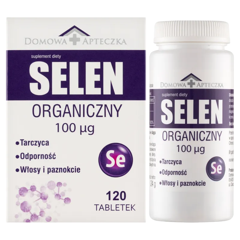 Domowa Apteczka Selen Organiczny, suplement diety, 120 tabletek 