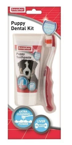 Beaphar Puppy Dental Kit zestaw szczoteczka i pasta do zębów, 1 sztuka