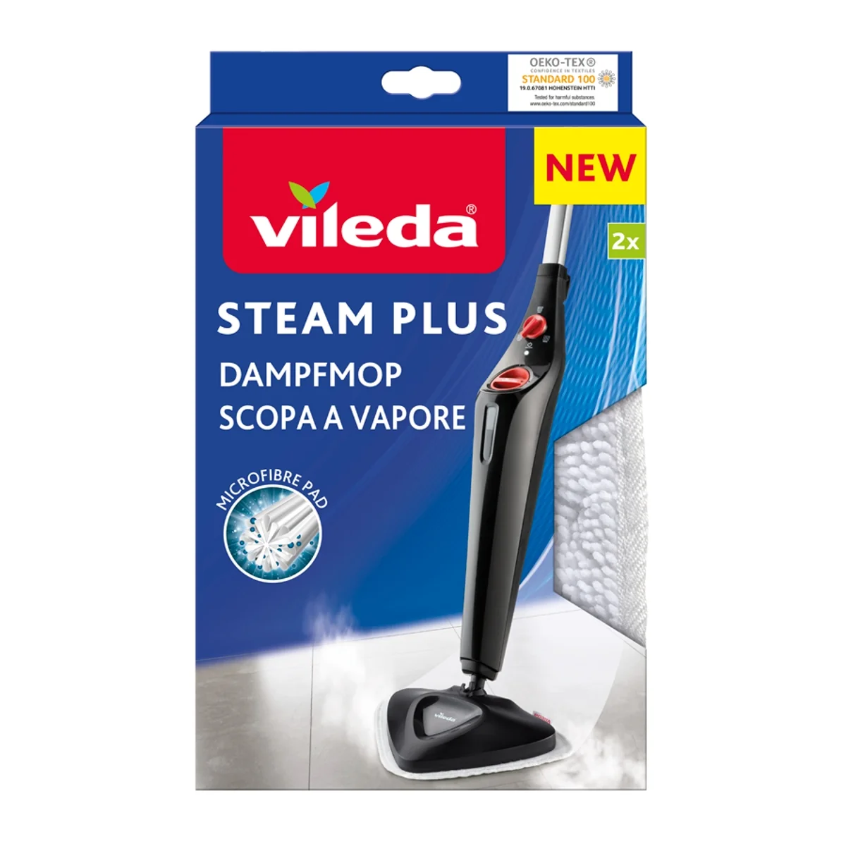 Vileda Steam Plus wkład do mopa parowego, 2 sztuki
