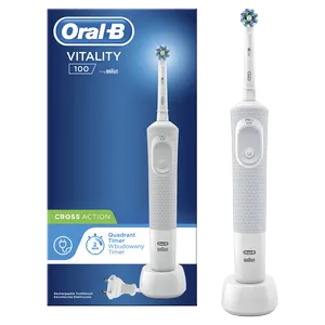 Oral-B Vitality, szczoteczka elektryczna D100, biała