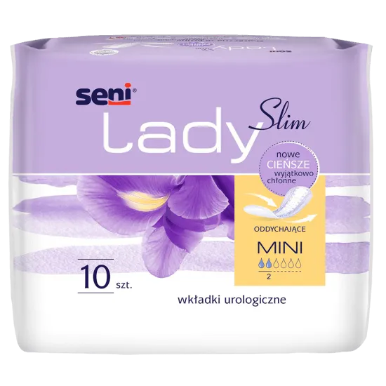 *Seni Lady Slim Mini, wkładki urologiczne dla kobiet, 10 sztul + 4 sztuki