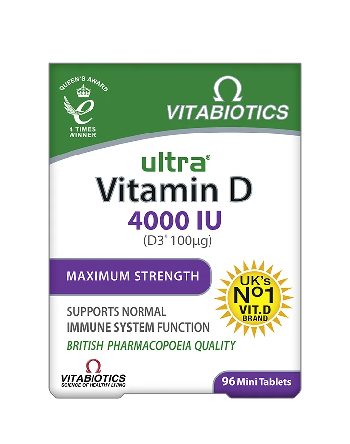 Vitabiotics Ultra Vitamin D3 4000 IU 96 tabletek