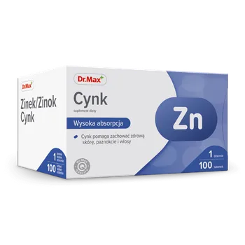 Cynk Dr.Max, suplement diety, 100 tabletek 