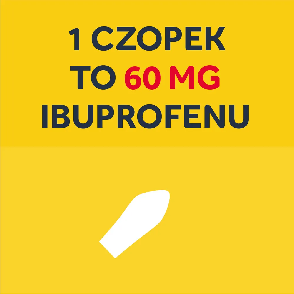 Nurofen dla dzieci, 60 mg, 10 czopków 
