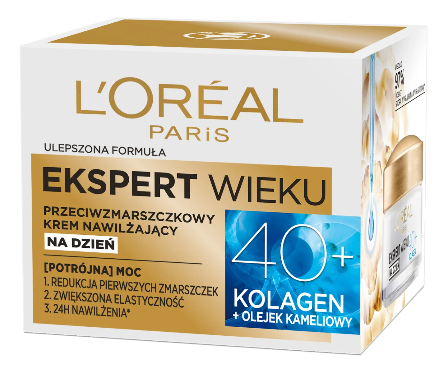 L`Oreal Paris Ekspert wieku przeciwzmarszczkowy krem wygładzający do twarzy na dzień 40+, 50 ml