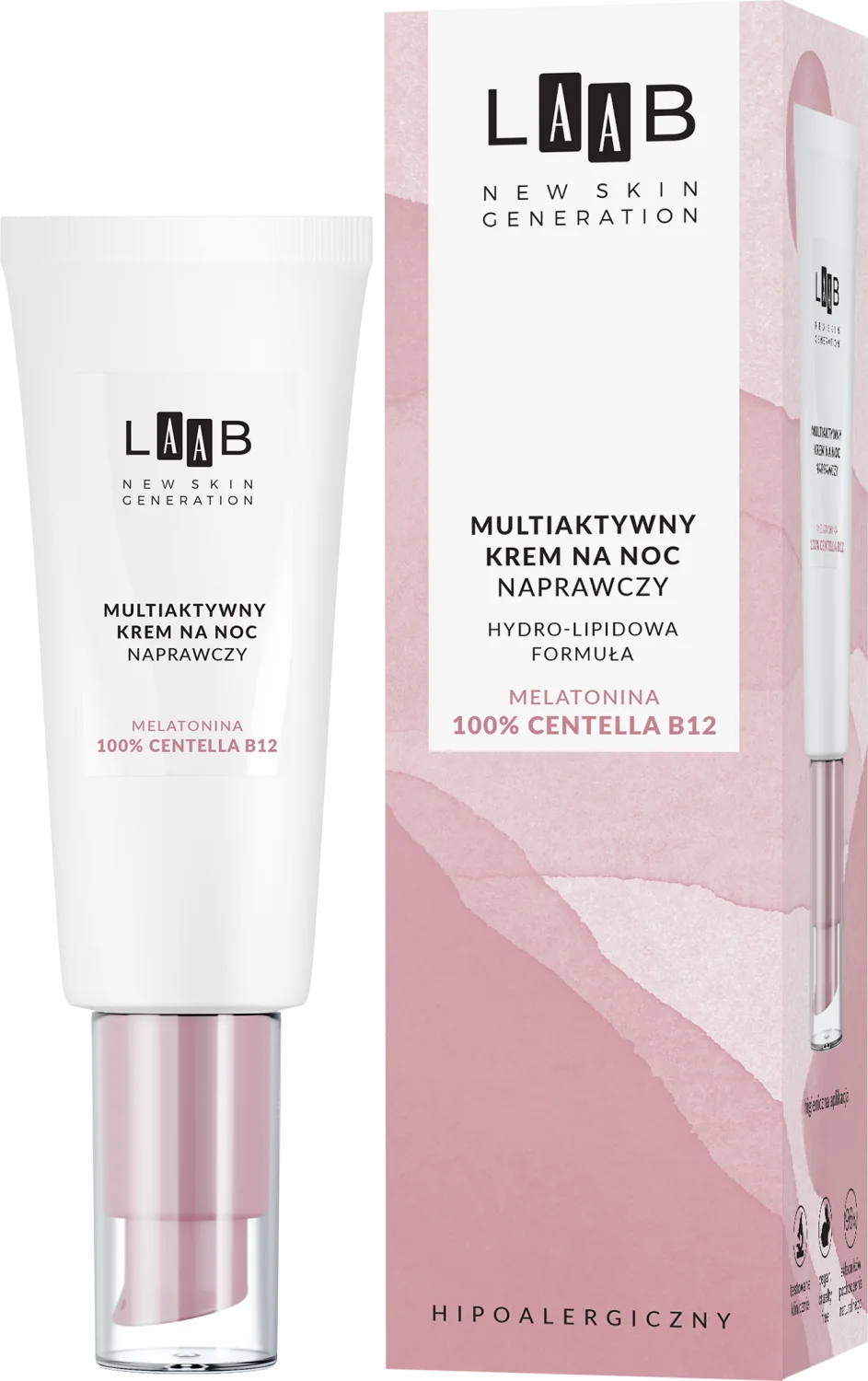 AA Laab 100% Centella B12 multiaktywny krem na noc naprawczy 40 ml