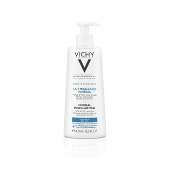 Vichy Purete Thermale, Minerale mleczko micelarne dla skóry suchej, 400 ml 