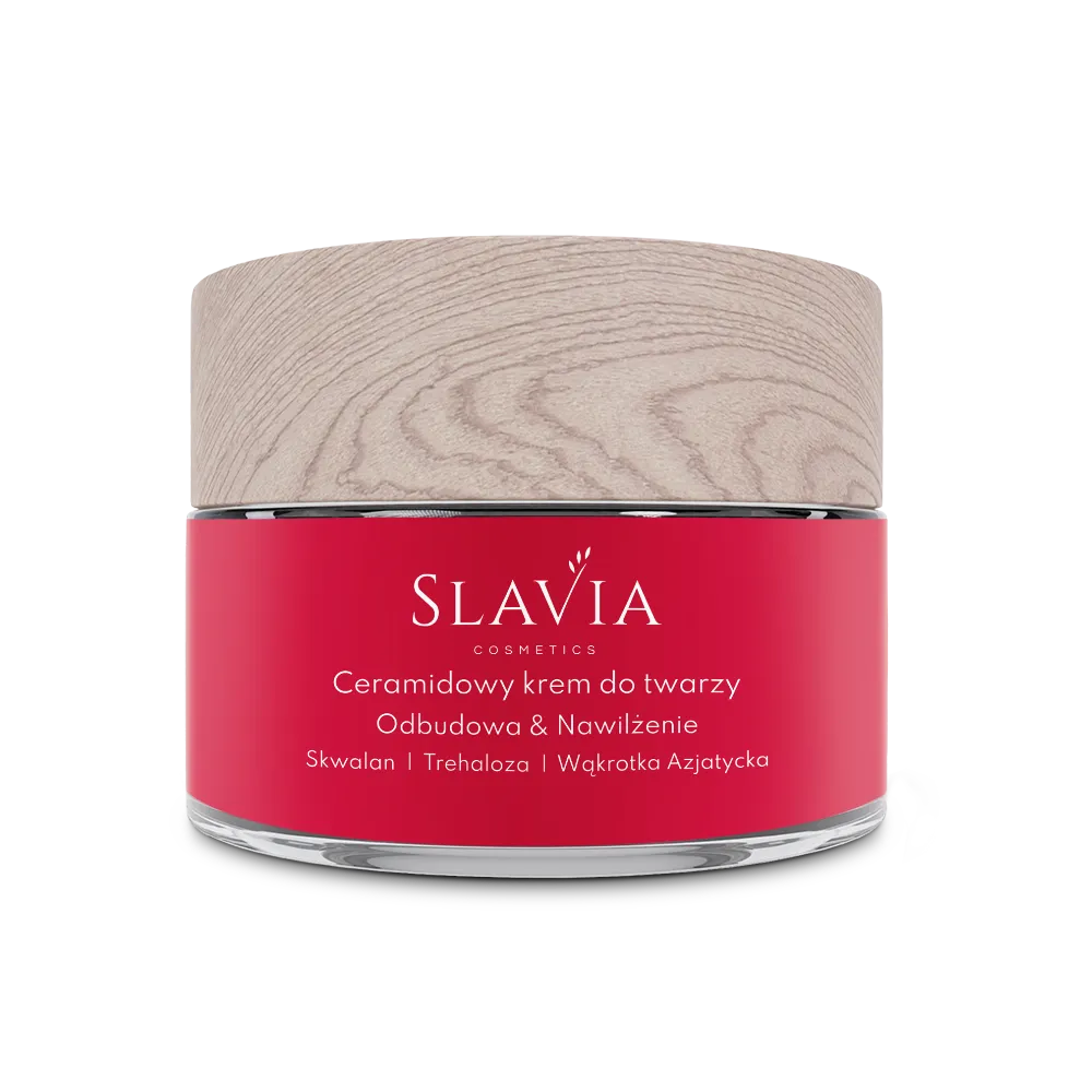 Slavia Cosmetics Ceramidowy krem do twarzy odbudowa i nawilżenie, 50 ml 