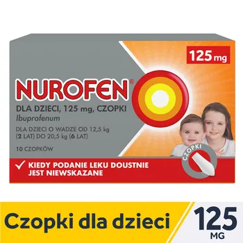 Nurofen dla dzieci, 125 mg, 10 czopków 